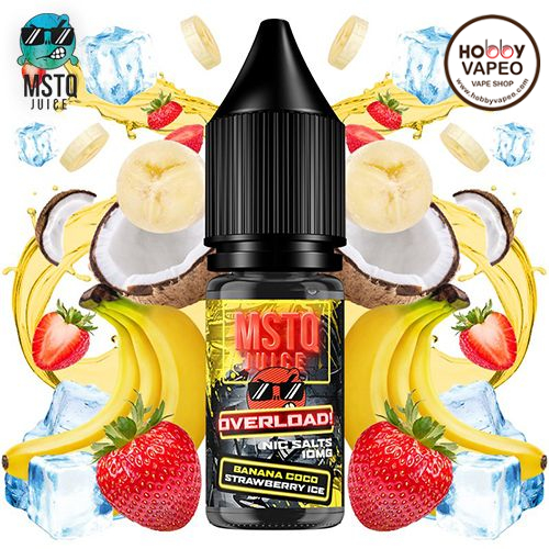 Banana Coco Strawberry Ice MSTQ Overload Salts