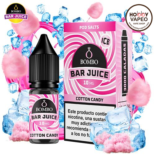 Cotton Candy Ice Bombo Bar Juice Nic Salts
