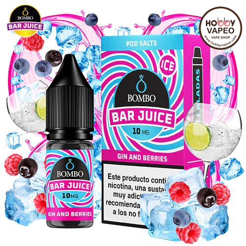 Gin & Berries Ice Bombo Bar Juice Nic Salts