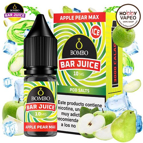 Apple Pear Max Ice Bombo Bar Juice Nic Salts