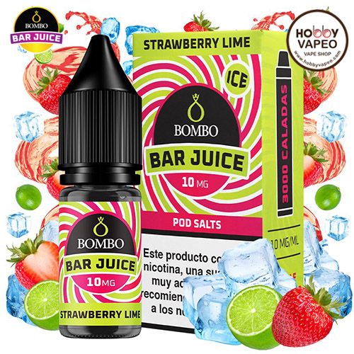 Strawberry Lime Ice Bombo Bar Juice Nic Salts