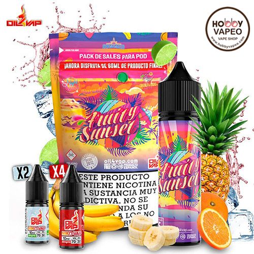 Fruity Sunset Pack Sales Oil4vap 60ml