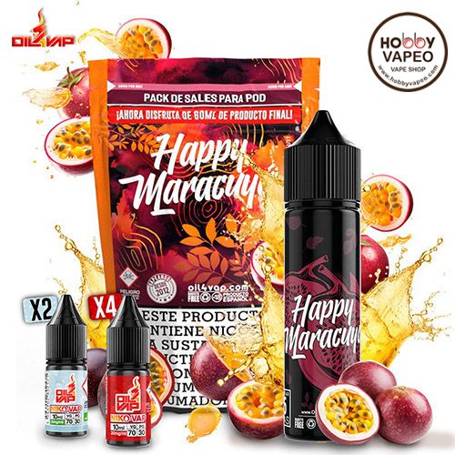 Happy Maracuya Pack Sales Oil4vap 60ml