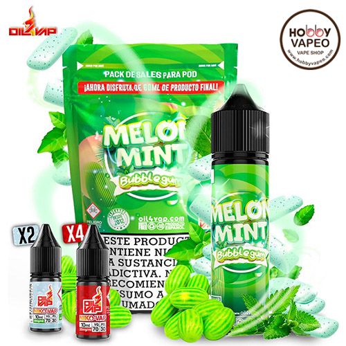 Melon Mint Bubblegum Pack Sales Oil4vap 60ml