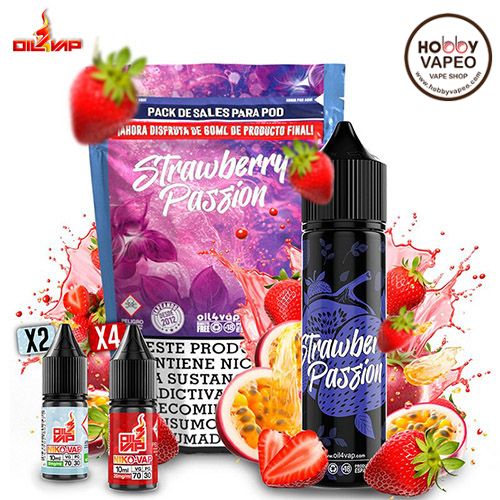 Strawberry Passion Pack Sales Oil4vap 60ml