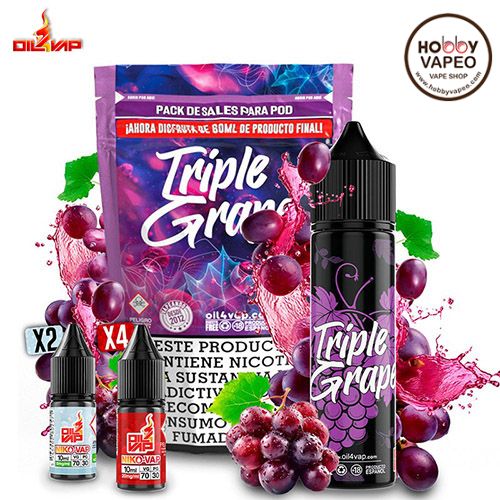 Triple Grape Pack Sales Oil4vap 60ml