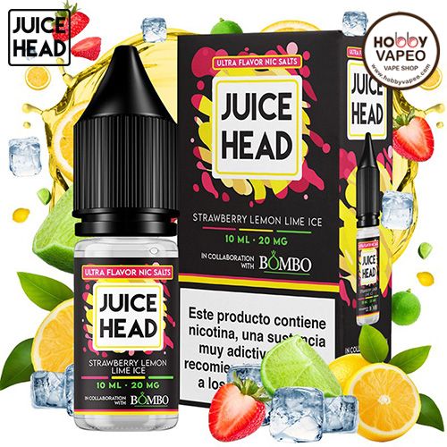 Strawberry Lemon Lime Ice Juice Head & Bombo Nic Salts