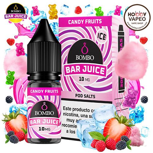 Candy Fruits Ice Bombo Bar Juice Nic Salts