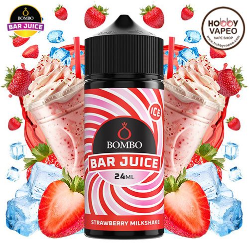 Aroma Strawberry Milkshake Ice 24ml (Longfill) Bombo Bar Juice