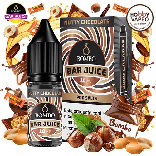 Nutty Chocolate Bombo Bar Juice Nic Salts