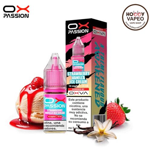 Strawberry Vanilla Ice Cream Ox Passion Salts Oxva