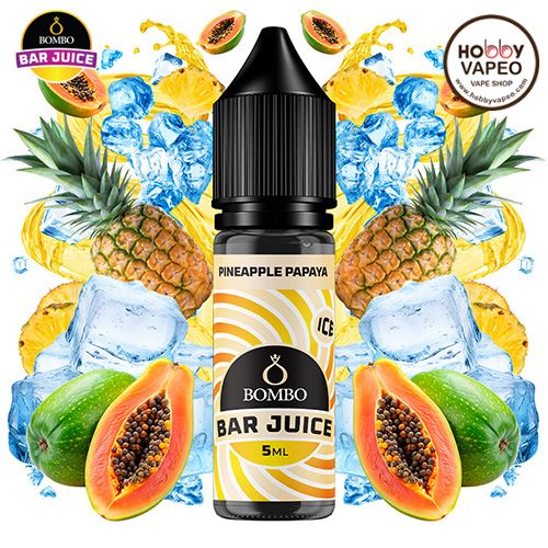 Aroma MiniLongfill Pineapple Papaya Ice Bombo Bar Juice