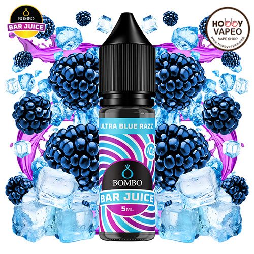 Aroma MiniLongfill Ultra Blue Razz Ice Bombo Bar Juice