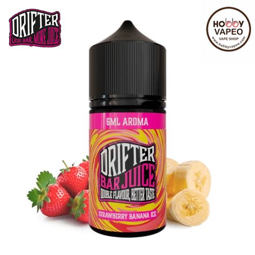 Aroma MiniLongfill Strawberry Banana Ice Drifter Bar Juice