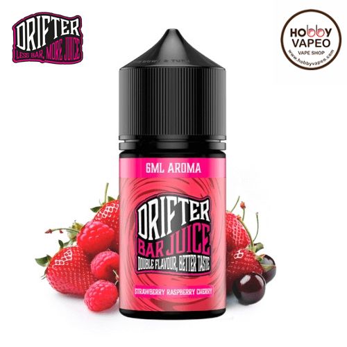 Aroma MiniLongfill Strawberry Raspberry Cherry Drifter Bar Juice