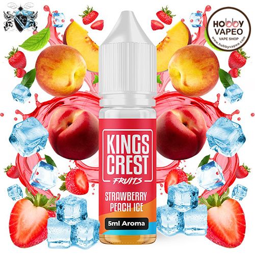 Aroma MiniLongfill Strawberry Peach Ice Kings Crest