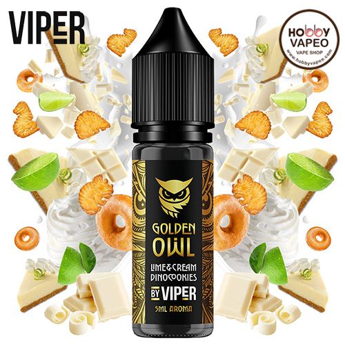Aroma MiniLongfill Lime Cream Dinocookies Golden Owl by Viper