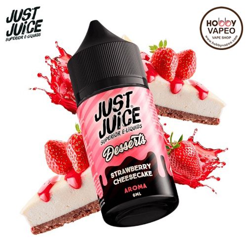 Aroma MiniLongfill Strawberry Cheesecake 6ml Just Juice Desserts