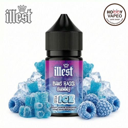 Aroma Minilongfill Blue Razz Gummy Extra Ice 5ml Illest