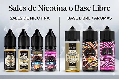 diferencia entre sales de nicotina y base libre