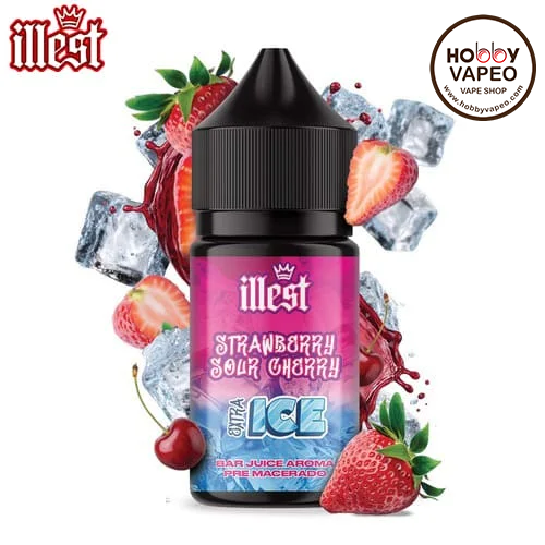 Aroma Minilongfill Strawberry Sour Cherry Extra Ice 5ml Illest