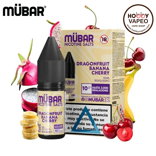 Dragonfruit Banana Cherry Mübar Nic Salts