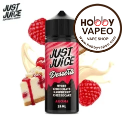 Aroma White Chocolate Raspberry Cheesecake 24ml (Longfill) Just Juice Desserts