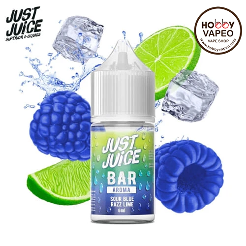 Aroma MiniLongfill Sour Blue Razz Lime 6ml Just Juice Bar Range